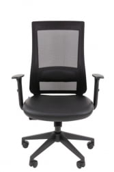 Офисное кресло CХАИРМАН 500 ЛТ (ЛТ) ЭКО Б/П экокожа Черный / CHAIRMAN (LT)