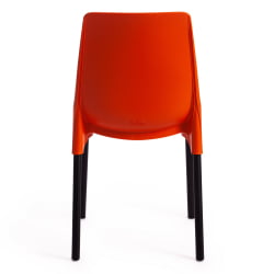Стул ГЕНИУС (мод 75) металл/пластик, 46кс56кс84cм, оранжевый/черные ножки / GENIUS (mod 46x56x84cм,
