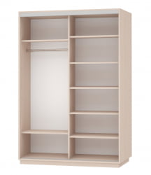 Шкаф-купе двухдверный Экспресс Дуо Экспенс 1600х2400х Дуб молочный / 1600х2400h