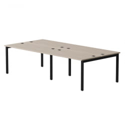 Бенч-система на 4 места на металлокаркасе, опоры 45 гр Everprof EVO 254S015 (2360) Дуб Соната Черный