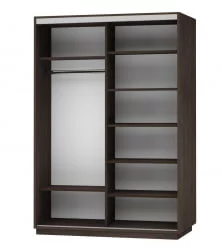 Шкаф-купе двухдверный Экспресс Дуо Экспенс 1600х2400h Венге