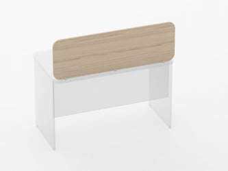 Экран разделительный прямой Glassy 5.14.12 Орех