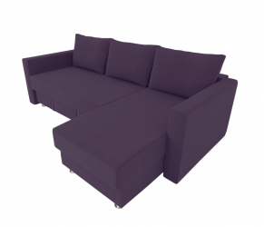 Диван угловой с подлокотниками Мадрид (Berhouse) Цвет фасада: Бордо Велюто 25; Тип: Левый/правый; Материал фасада: Металл/Велюр