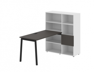 Рабочая станция EDIS ELRST 1113 Мокко Черный Белый