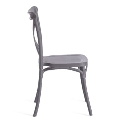 Стул CROSS (mod. PL24) / 1 шт. в упаковке пластик, 48 х 58 х 89 см, Dark-grey (темно-cерый) 15537