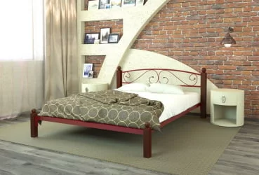 Кровать Вероника Lux 1200х1900 Красная