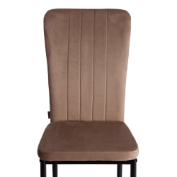 Металлический стул VERTER (mod. BC577-DC) металл, флок, 41 х 52 х 95 см, Beige (бежевый) HLR8 / черный