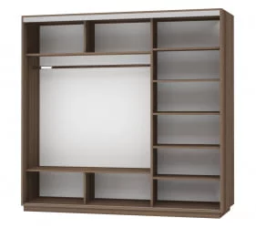 Шкаф Экспресс Трио Элемент 2400х2200х Ясень шимо тёмный / 2400х2200h