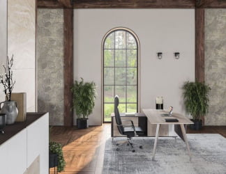 Кабинет руководителя Сирио № 1 Вольфрам Дуб Тоскана Белый / Sirio