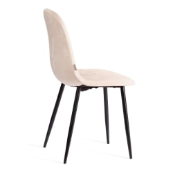 Стул для кухни BREEZE (mod. JSC-58) Велюр/металл , 44 х 53 х 86 см, creamy (кремовый) HLR 5 / черный