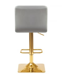 Стул барный ДОБРИН ГОЛДИЕ (серый велюр (МДЖ9-75)) 2 шт / DOBRIN GOLDIE (MJ9-75))