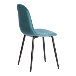 Стул BREEZE (mod. 4724) вельвет/металл, 44 х 53 х 87 см, Light pale green (темно-бирюзовый ) HLR60 / черный