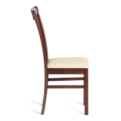 Стул Гермес/ Hermes дерево гевея, 43х49х94см, Cappuchino , ткань бежевая (S178-4)