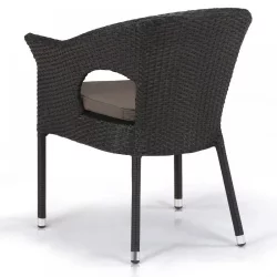 Плетеное кресло из искусственного ротанга Y97B-W53 Brown