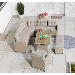 Комплект плетеной мебели AFM-373B Beige AFM-373B Beige