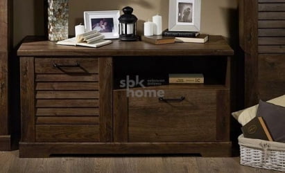 Тумба под ТВ, Кантри (1236*534*634) Орех Риббек темный, 30803 