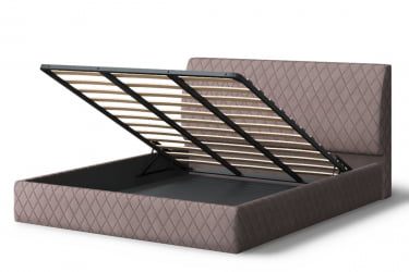 Кровать 160 на 200 Хилтон, 2000x1600 мм, кофе