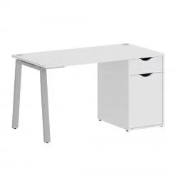 Cтолик для ноутбука ХОМЕ ОФФИCЕ ВР.СП-3-138.1.А Белый/Серый металл / Cтолик HOME OFFICE VR.SP-3-138.1.A