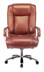 Кресло руководителя Бюрократ T-9925SL кожа Светло-коричневый Leather Eichel