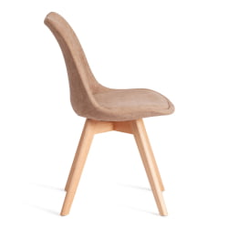 Стул TULIP SOFT (mod. 053V) дерево/пластик/ткань, 49,5 x 54,5 x 84 см, Бежевый (Beige) LY1701-4