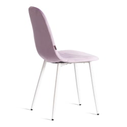 Стул для кухни BREEZE (mod. JSC-58) Велюр/металл , 44 х 53 х 86 см, Lavender (лавандовый) HLR26 / белый