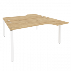 Рабочая станция на П-образном м/к ОНИКС О.МП-Д.СА-1 Тиквуд Светлый/Белый / ONIX O.MP-D.SA-1