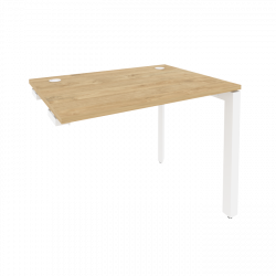 Стол-приставка на П-образном м/к к опорным элементам ONIX O.MP-SPR-1.7 Тиквуд Светлый/Белый