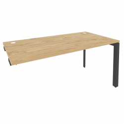 Стол-приставка на П-образном м/к к опорным элементам ОНИКС О.МП-СПР-4.8 Тиквуд Светлый/Антрацит / ONIX O.MP-SPR-4.8
