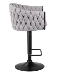 Стул барный DOBRIN LEON (серая ткань (LAR 275-17)) 2 шт