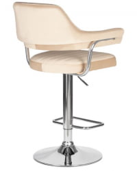 Стул барный ДОБРИН CХАРЛЙ (бежевый велюр (МДЖ9-10)) 2 шт / DOBRIN CHARLY (MJ9-10))