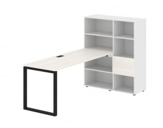 Рабочая станция EDIS EQRST 1117 Ясень Траун Черный Белый