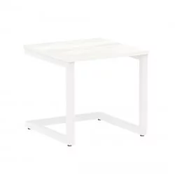 Журнальный стол ХОМЕ ОФФИCЕ ВР.СП-2-58.Г Снежная Платина/Белый металл / HOME OFFICE VR.SP-2-58.G