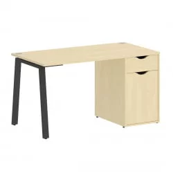 Стол письменный ХОМЕ ОФФИCЕ ВР.СП-3-138.1.А Клен/Антрацит металл / HOME OFFICE VR.SP-3-138.1.A