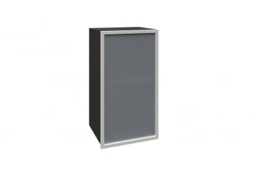 Шкаф кухонный 400 со стеклом (левый) Шервуд ЛД 281.321.000.022 Черный