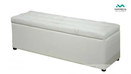 Пуфик «Дуэт» 1200 мм Кожа Terra 100