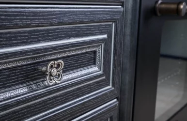Тумба кухонная 400 с 3 ящиками ЛЮКС (4) Италия ЛД 275.886.000 Черный Дуб темный
