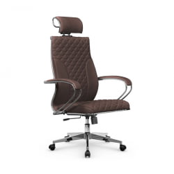 Кресло руководителя Metta L 2c 44C/K116 Infinity Easy Clean (MPES) Комплект 3 Темно-коричневое
