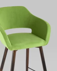 Стул барный Саймон Б велюр Травяной