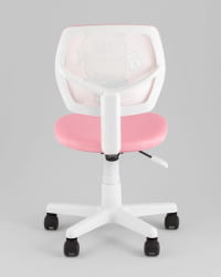 Кресло ЛОЛО Стади (Студй) розовый пластик белый / (Study)