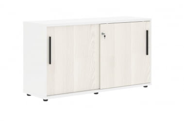 Шкаф с дверьми-купе ЕДИС ЕЛC 1343 Ясень Траун Черный Белый / EDIS ELC