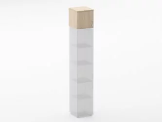 Настенный шкаф Glassy 6.04.13Л Бук светлый