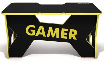 Стол геймерский Генериc Комфорт Гамер2/ДС/НЙ Желтый Черный / Generic Comfort Gamer2/DS/NY
