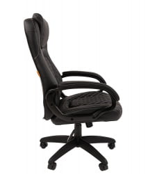 Кресло для руководителя CХАИРМАН 432 экокожа Черный / CHAIRMAN