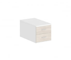 Подвесная тумба с 2 ящиками Сигма СГ.538.ВХ.ОЛ Белый Дуб светлый / Sigma SG.538.WH.OL