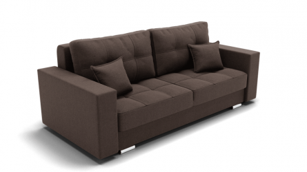 Диван Талисман-1 (ЗР) Цвет фасада: Коричневый; Тип: Прямой; Материал фасада: Металл/Велюр