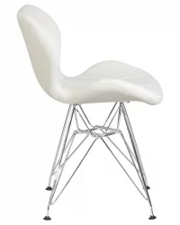 Металлический стул DOBRIN BUTTERFLY CHROME Белый