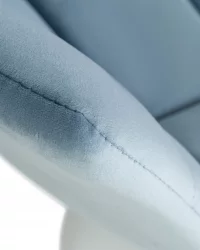 Стул барный DOBRIN TAILOR WHITE Пудрово-голубой велюр MJ9-74 Стул барный DOBRIN TAILOR WHITE Пудрово-голубой велюр MJ9-74