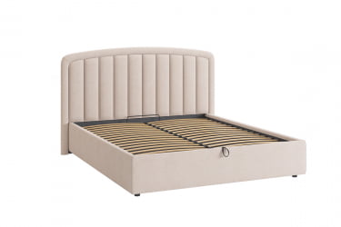 Кровать 1.6 Сиена 2 с подъем. механизмом ЗП.КМ1.6-14 крем (велюр) / ZP.KM1.6-14
