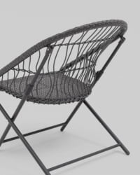 Комплект складной мебели для сада Солей темно-серый / Soley