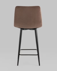 Стул полубарный Джанго 60 см велюр Коричневый